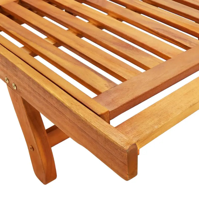 Ligstoel van massief acaciahout voor tuin en terras - Ligstoelen