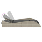 Ligstoel van poly rattan voor een comfortabele zitervaring met wasbare hoes - Ligstoelen