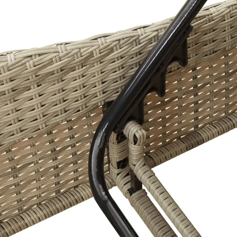 Ligstoel van poly rattan voor een comfortabele zitervaring met wasbare hoes - Ligstoelen