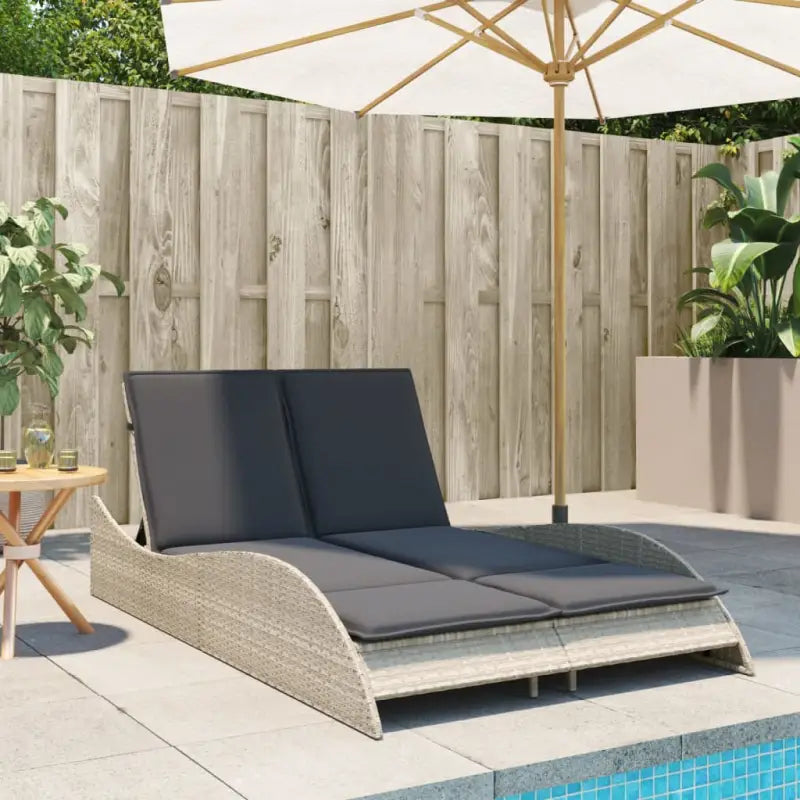 Ligstoel van poly rattan voor een comfortabele zitervaring met wasbare hoes - Ligstoelen