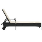 Ligstoel van poly rattan voor een comfortabele zitervaring met wasbare hoes - Ligstoelen