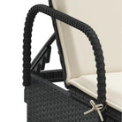 Ligstoel van poly rattan voor een comfortabele zitervaring met wasbare hoes - Ligstoelen
