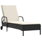 Ligstoel van poly rattan voor een comfortabele zitervaring met wasbare hoes - Ligstoelen
