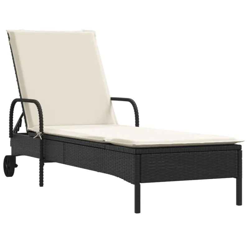 Ligstoel van poly rattan voor een comfortabele zitervaring met wasbare hoes - Ligstoelen