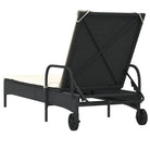 Ligstoel van poly rattan voor een comfortabele zitervaring met wasbare hoes - Ligstoelen