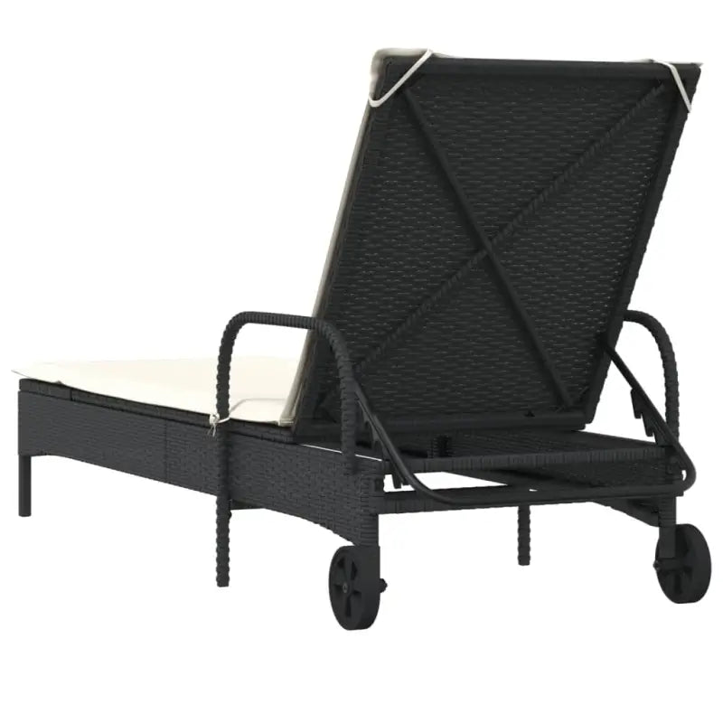 Ligstoel van poly rattan voor een comfortabele zitervaring met wasbare hoes - Ligstoelen