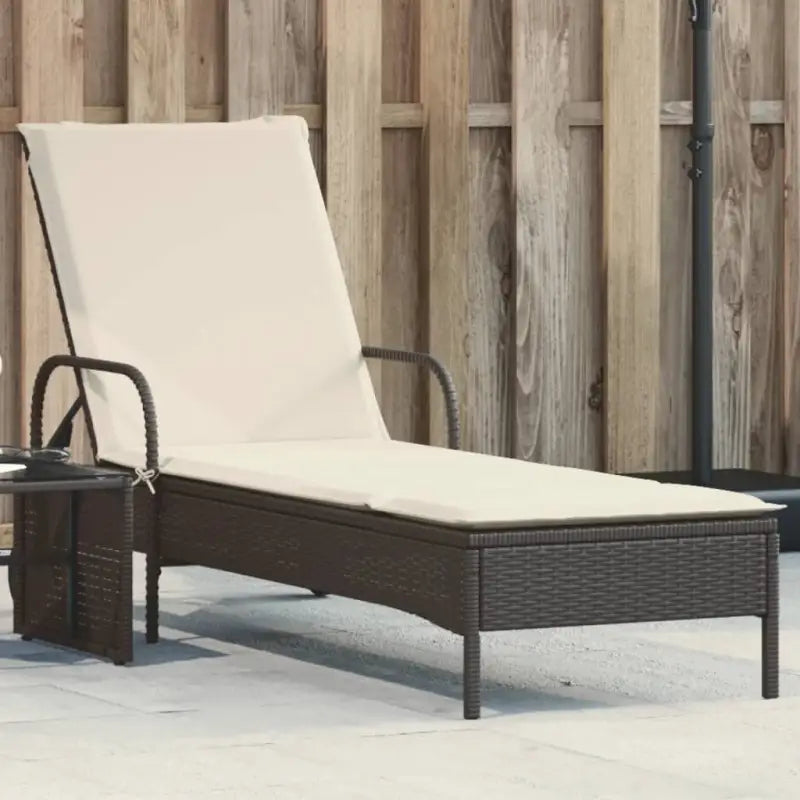 Ligstoel van poly rattan voor een comfortabele zitervaring met wasbare hoes - Zwart / 1 - Ligstoelen