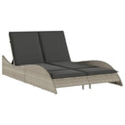 Ligstoel van poly rattan voor een comfortabele zitervaring met wasbare hoes - Ligstoelen