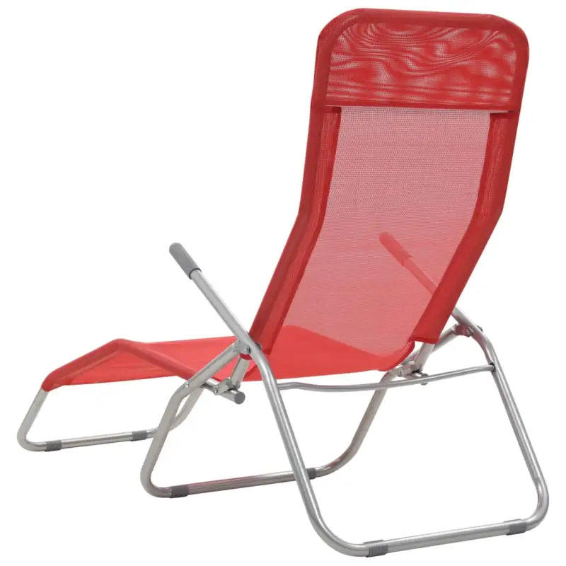 Ligstoelen met gepoedercoat staal levering bevat voor tuin en strand - Ligstoelen