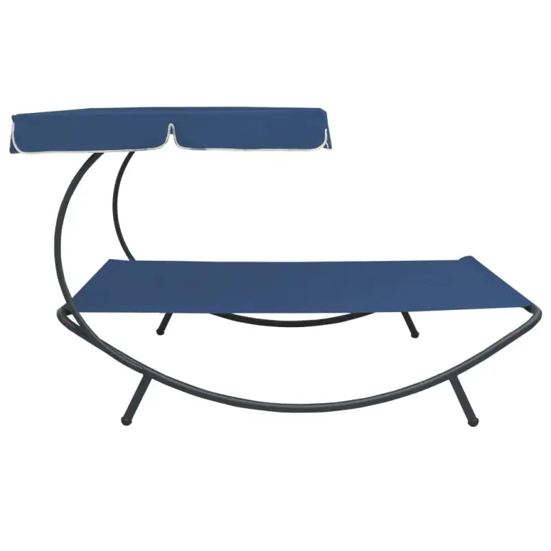 Ligstoelen met oxford stof en grote luifel voor tuin en strand - Ligstoelen