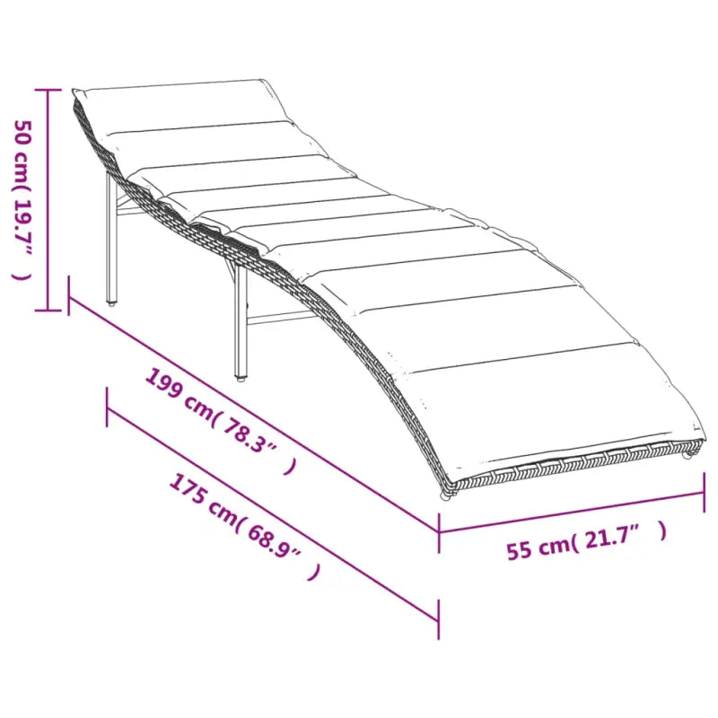 Ligstoelen met poly rattan voor een comfortabele zitervaring buiten - Ligstoelen