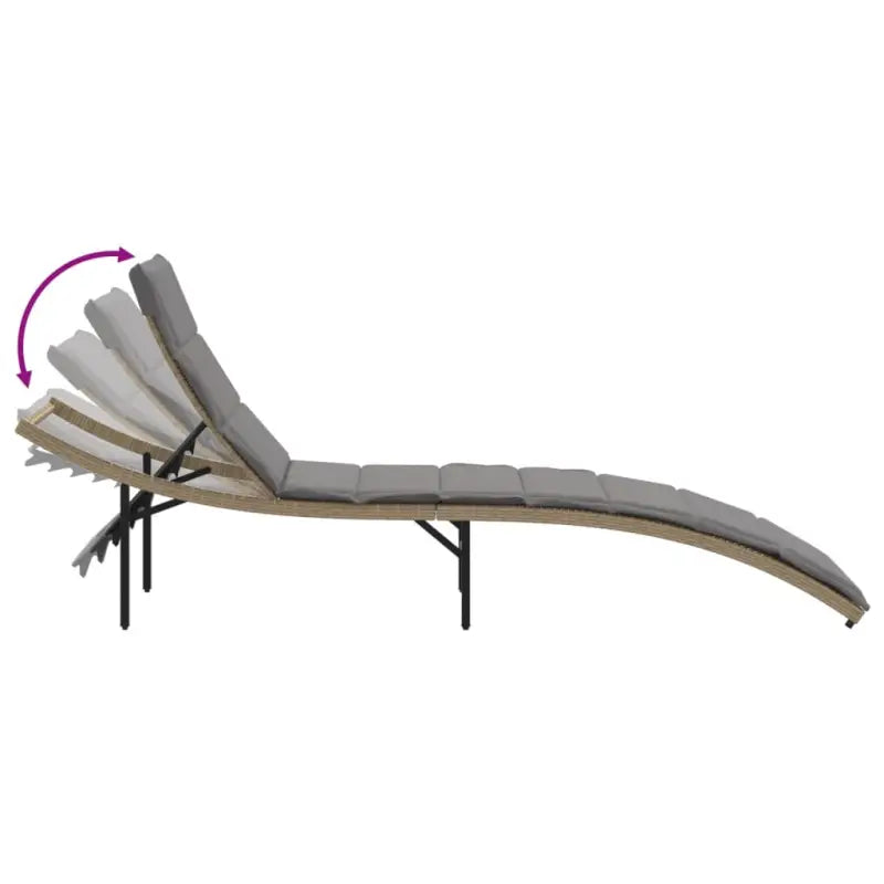 Ligstoelen met poly rattan voor een comfortabele zitervaring buiten - Ligstoelen