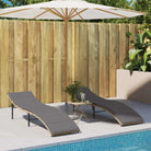 Ligstoelen met poly rattan voor een comfortabele zitervaring buiten - Ligstoelen