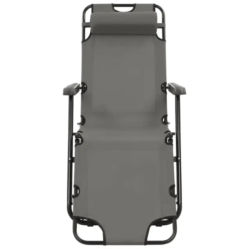 Ligstoelen met polyester stof en gepoedercoat staal voor buitengebruik - Ligstoelen