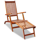 Ligstoelen van massief acaciahout met verstelbare rugleuning en grote afmetingen - 1 / Fauteuil - Ligstoelen