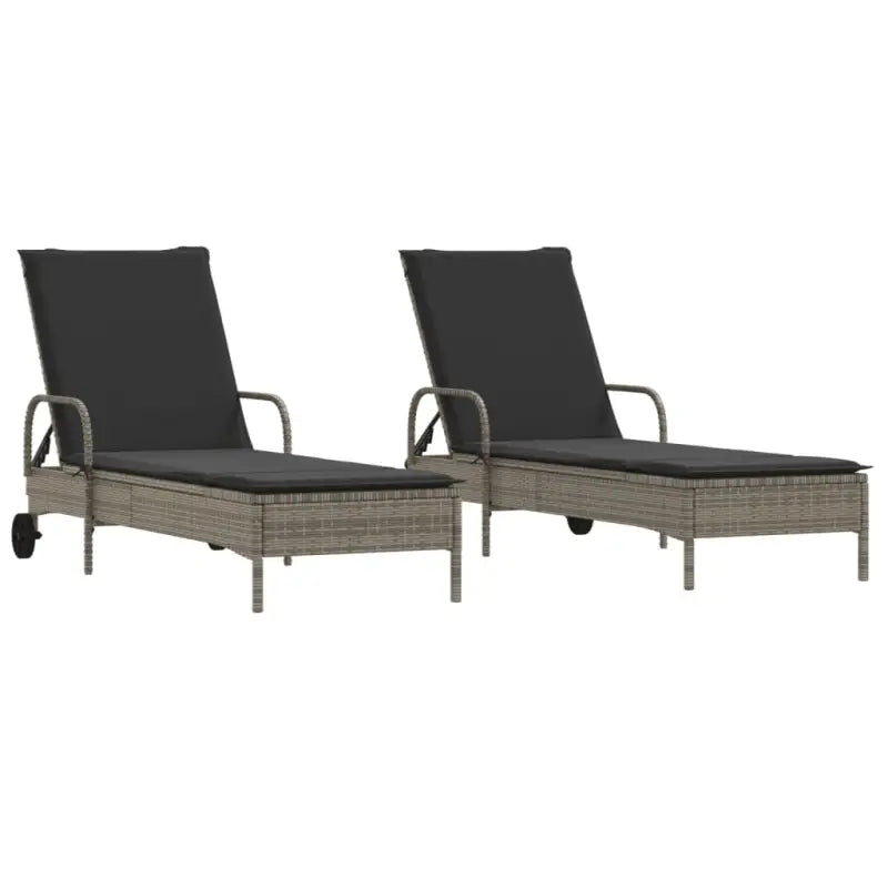 Ligstoelen van poly rattan voor een comfortabele zitervaring - Ligstoelen