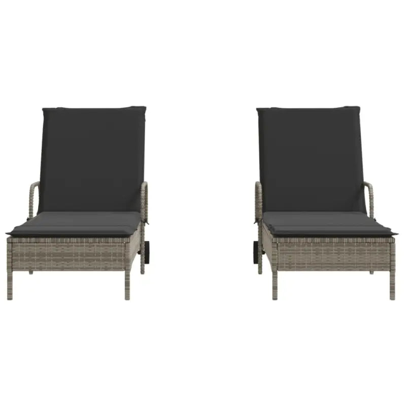 Ligstoelen van poly rattan voor een comfortabele zitervaring - Ligstoelen