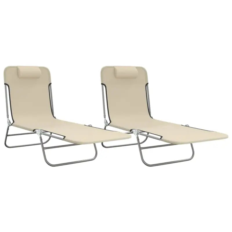 Ligstoelen voor tuin en buitenruimte met ademend UV-bestendig textileen - Ligstoelen