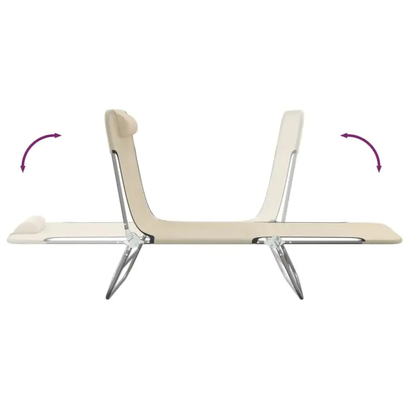 Ligstoelen voor tuin en buitenruimte met ademend UV-bestendig textileen - Ligstoelen