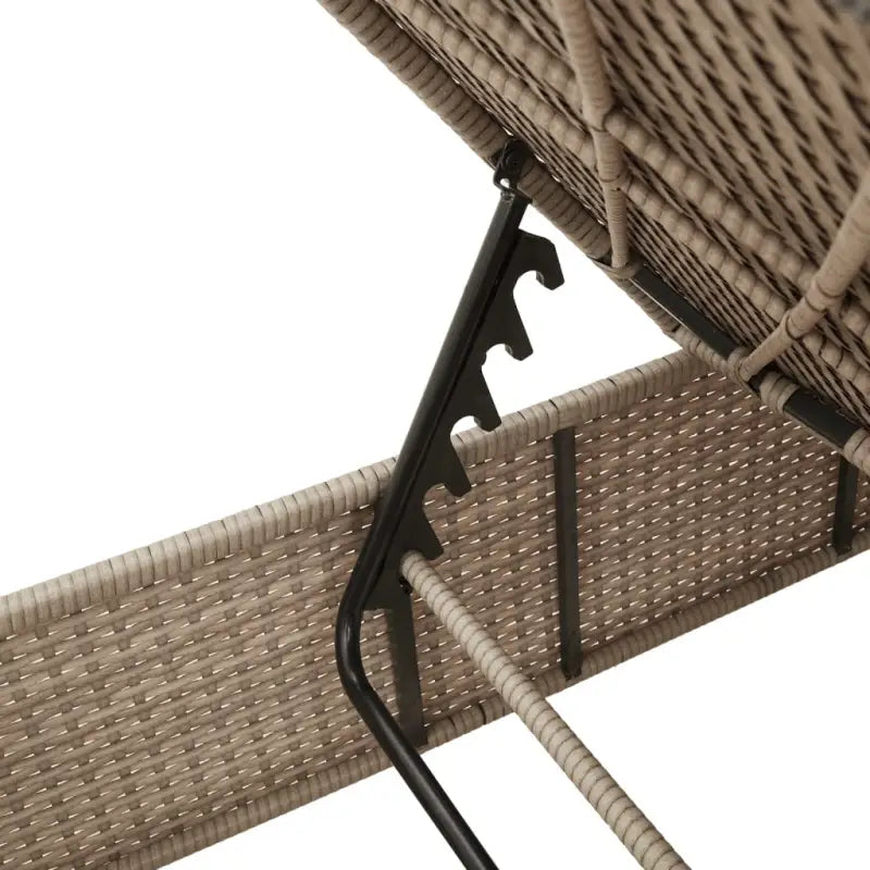 Ligtstoelen van poly rattan voor een comfortabele zitervaring met wasbare hoes - Ligstoelen