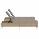 Ligtstoelen van poly rattan voor een comfortabele zitervaring met wasbare hoes - Ligstoelen
