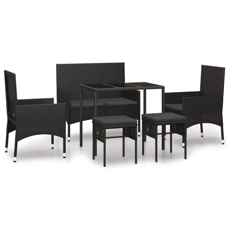 Loun Average set van gepoedercoat staal voor tuin of terras - Tuinsets