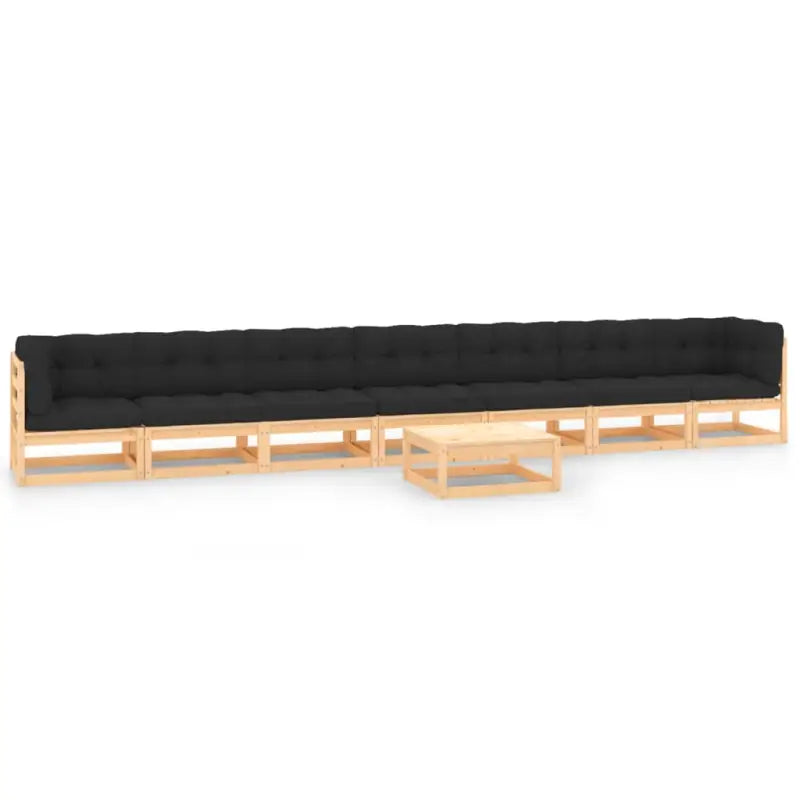 Lounge Compatible tuinset voor ontspannen samen genieten - Naturel en zwart / Ja - Tuinsets
