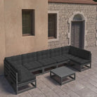 Lounge Compatible tuinset voor ontspannen samen genieten - Zwart / Ja - Tuinsets