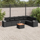 Lounge set in beige materiaal van gepoedercoat staal met waterdichte tas - Zwart - Tuinsets