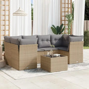 Lounge Set met Waterdichte Tas en Gepoedercoat Staal in Beige - Tuinsets