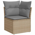 Lounge tuinset in beige materiaal met gepoedercoat staal en comfortabele afmetingen - Tuinsets