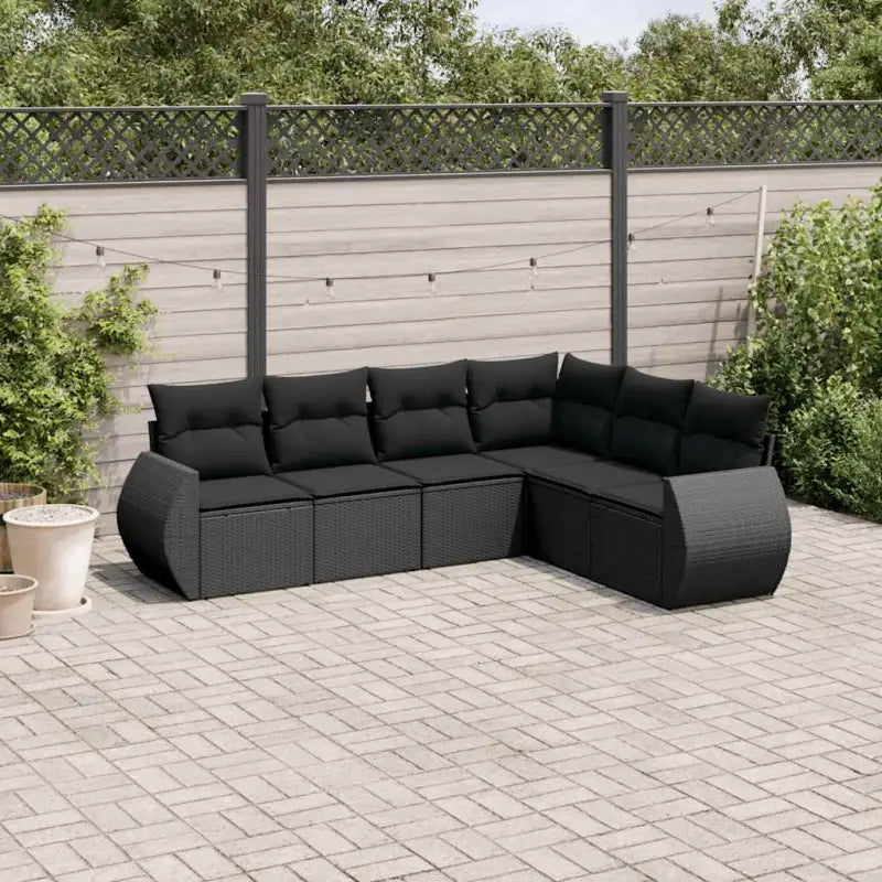 Lounge Tuinset in Beige Materiaal met Gepoedercoat Staal en Waterdichte Tas - Zwart / Zonder tafel - Tuinsets