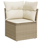 Lounge Tuinset in Beige Materiaal met Waterdichte Tas en Gepoedercoat Staal - Tuinsets