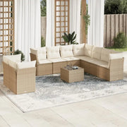 Lounge Tuinset in Beige met Gepoedercoat Staal en Waterdichte Tas - Tuinsets