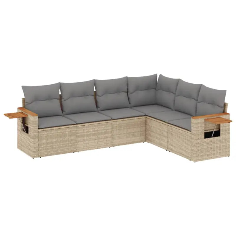 Lounge Tuinset in Beige met Waterdichte Tas en Gepoedercoat Staal - Tuinsets