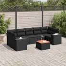Lounge Tuinset in Beige met Waterdichte Tas en Gepoedercoat Staal - Zwart - Tuinsets