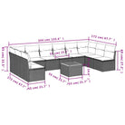 Lounge Tuinset in Beige met Waterdichte Tas en Gepoedercoat Staal - Tuinsets