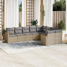 Lounge Tuinset in Beige met Waterdichte Tas en Gepoedercoat Staal - Beige en grijs / Zonder tafel - Tuinsets