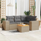Lounge Tuinset in Beige met Waterdichte Tas en Gepoedercoated Staal - Tuinsets