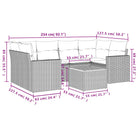 Lounge tuinset in gemengd beige voor buiten genieten - Tuinsets