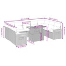 Lounge tuinset in grijs materiaal met gepoedercoat staal en comfortabele afmetingen - Tuinsets
