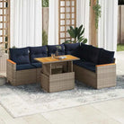 Lounge tuinset in grijs materiaal met gepoedercoat staal afmetingen - Tuinsets