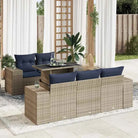 Lounge Tuinset in Grijs Materiaal met Waterdichte Tas en Gepoedercoat Staal - Grijs - Tuinsets