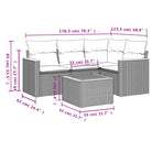 Lounge Tuinset in grijs materiaal met waterdichte tas en gepoedercoat staal - Tuinsets