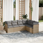 Lounge Tuinset in Grijs Materiaal met Waterdichte Tas en Gepoedercoat Staal - Beige en grijs / Zonder tafel - Tuinsets