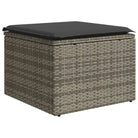 Lounge Tuinset in Grijs Materiaal met Waterdichte Tas en Gepoedercoat Staal - Tuinsets