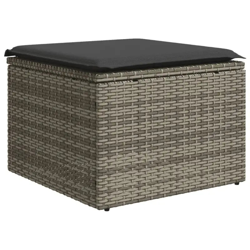 Lounge Tuinset in Grijs Materiaal met Waterdichte Tas en Gepoedercoat Staal - Tuinsets