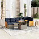 Lounge Tuinset in Grijs met Waterdichte Tas en Gepoedercoat Staal - Grijs / zonder opbergruimte - Tuinsets