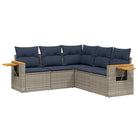 Lounge tuinset in grijs met waterdichte tas en gepoedercoat staal - Tuinsets