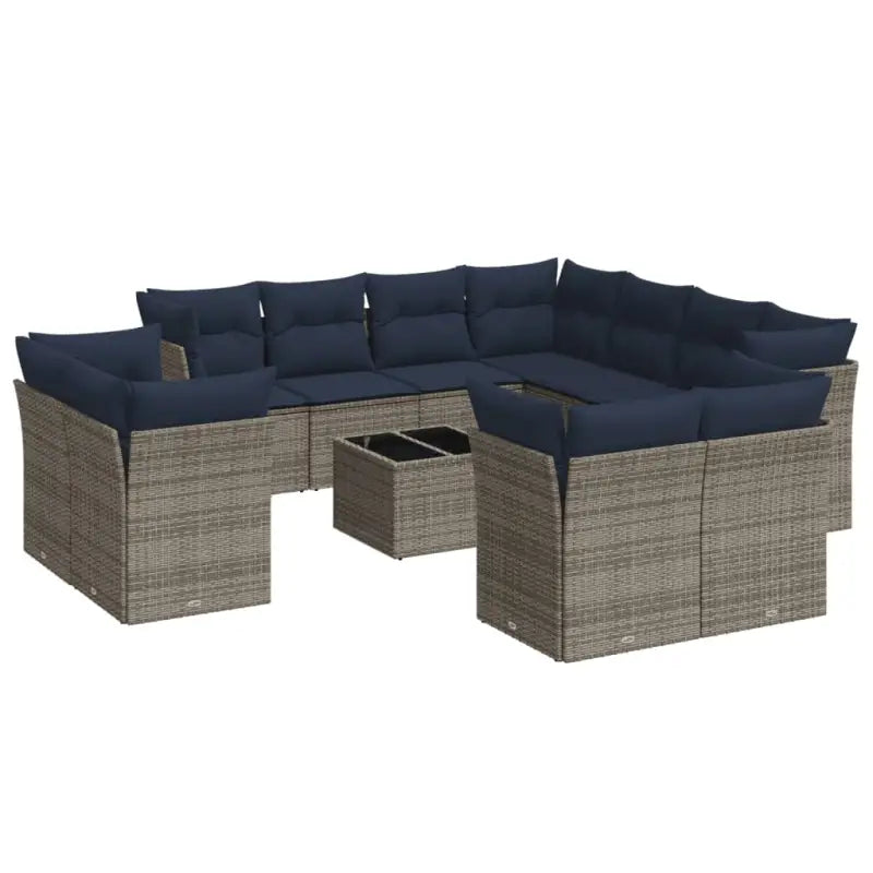 Lounge Tuinset in Grijs met Waterdichte Tas en Gepoedercoat Staal - Tuinsets